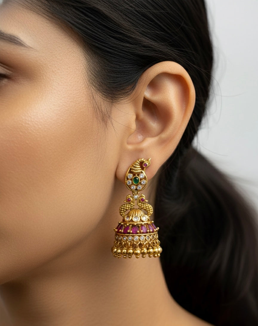 Mayura Jhumkas